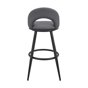 Picture of CHARLOTTE BLACK AND GREY  30" BARSTOOL