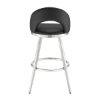 Picture of CHARLOTTE STEEL AND BLACK 26" COUNTER STOOL