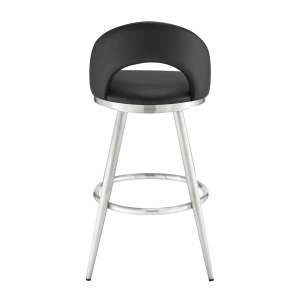 Picture of CHARLOTTE STEEL AND BLACK 26" COUNTER STOOL