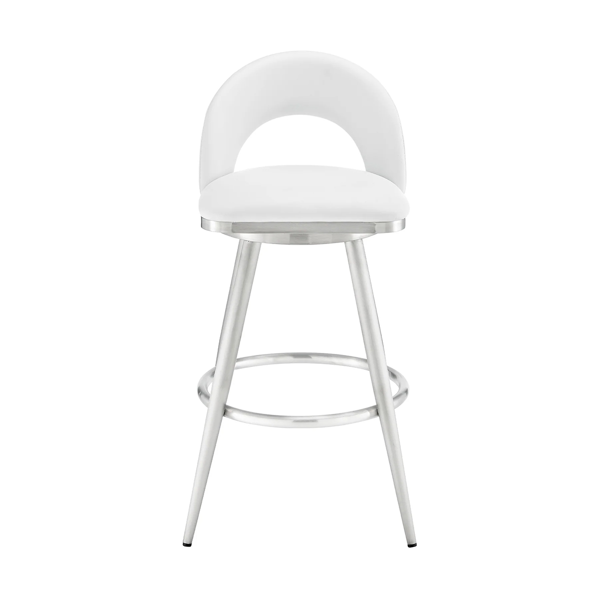 Picture of CHARLOTTE STEEL AND WHITE 26" COUNTER STOOL