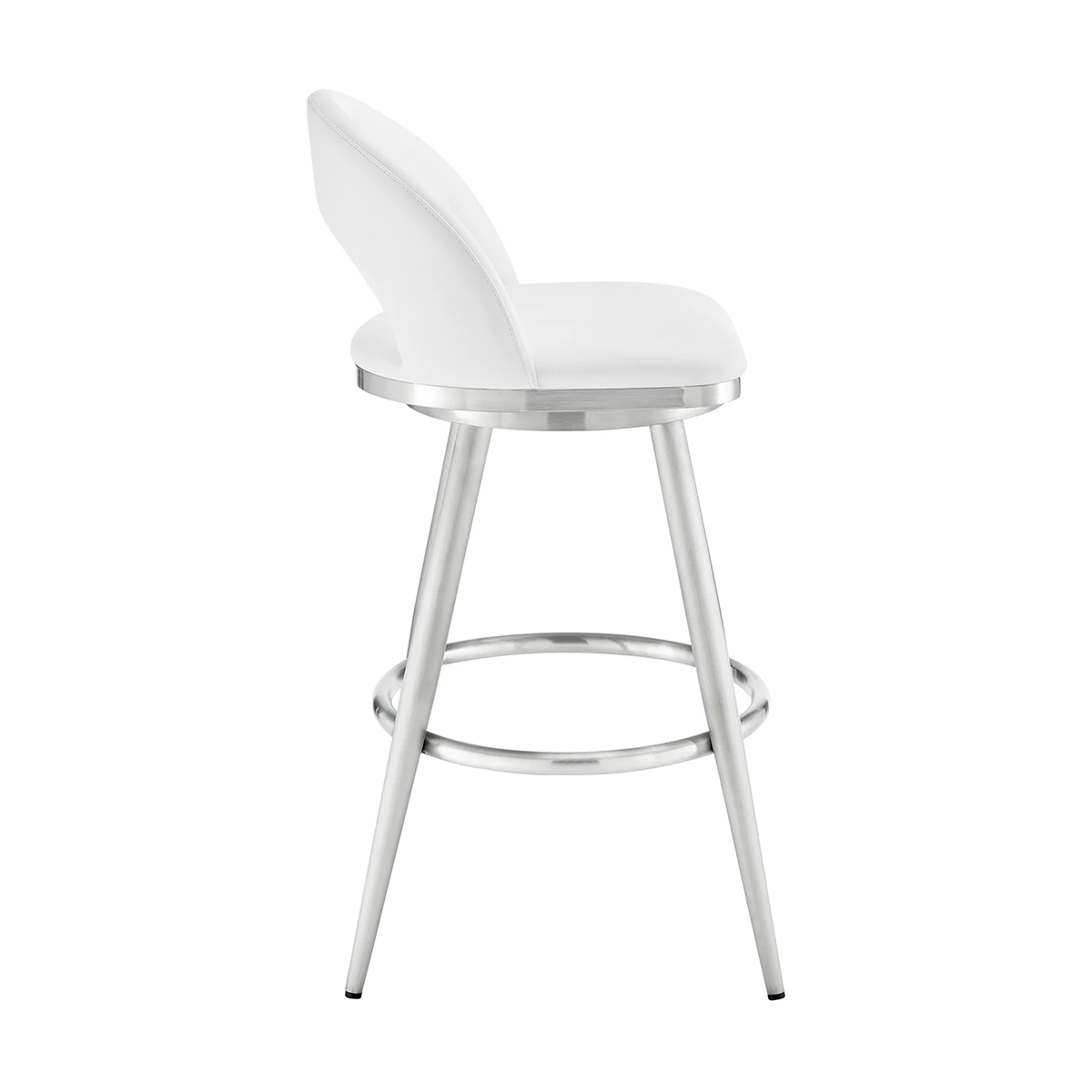 Picture of CHARLOTTE STEEL AND WHITE 26" COUNTER STOOL