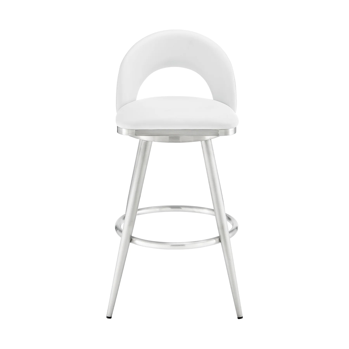 Picture of CHARLOTTE STEEL AND WHITE 30" BARSTOOL