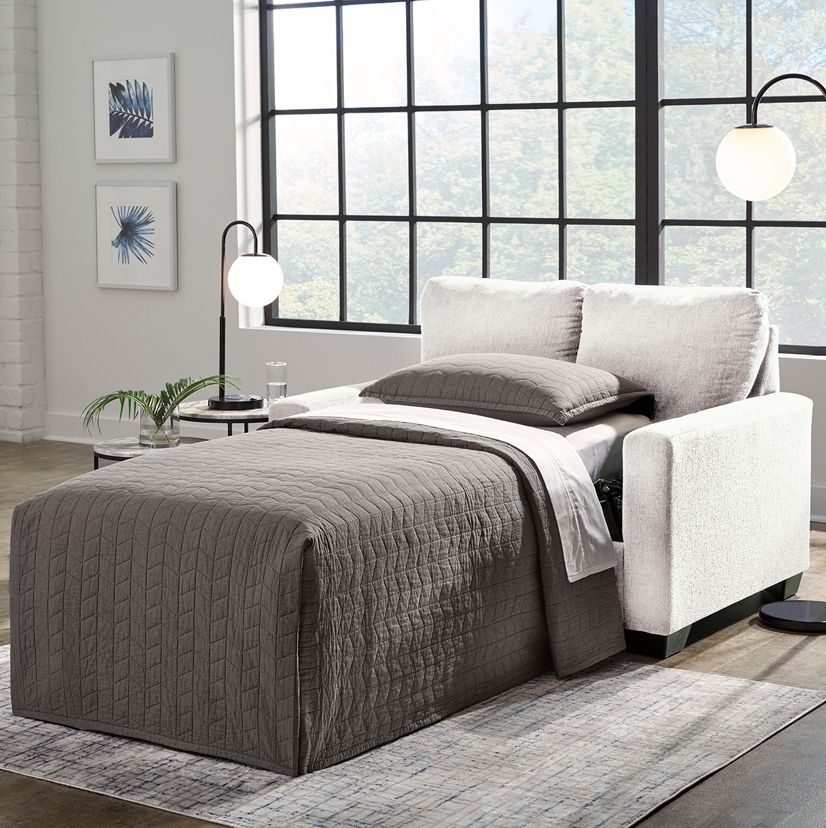 Picture of RANIER SNOW TWIN SLEEPER SOFA