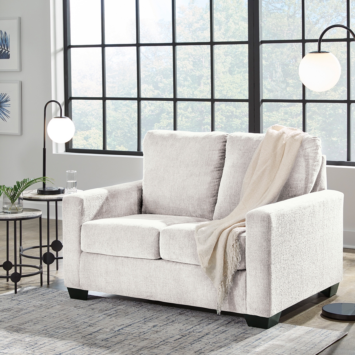 Picture of RANIER SNOW TWIN SLEEPER SOFA