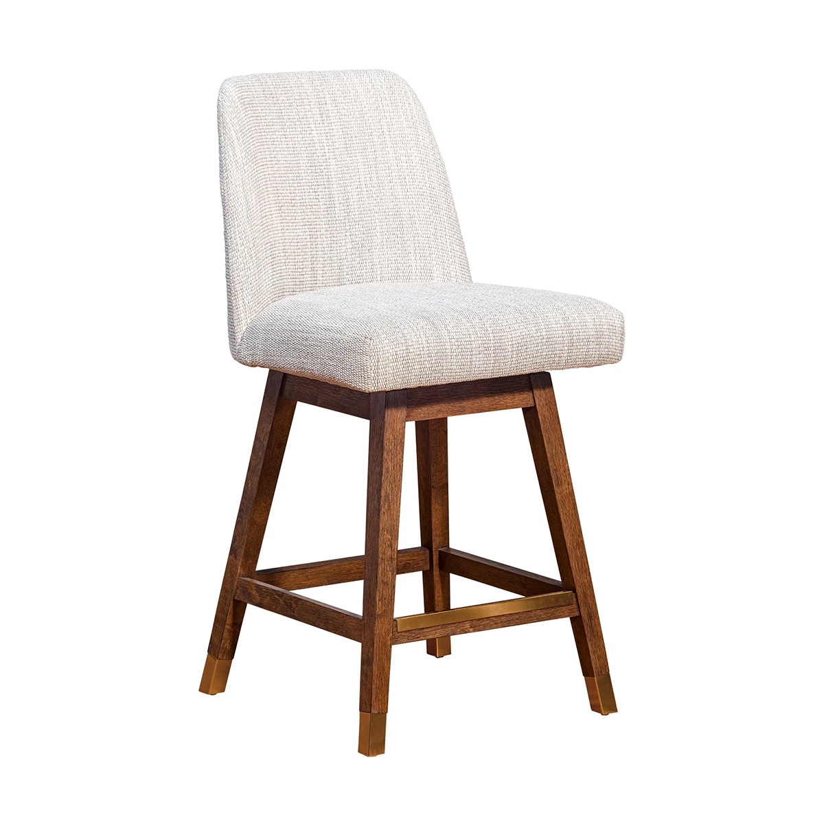 Picture of AMELIA BROWN OAK AND BEIGE 26" COUNTER STOOL