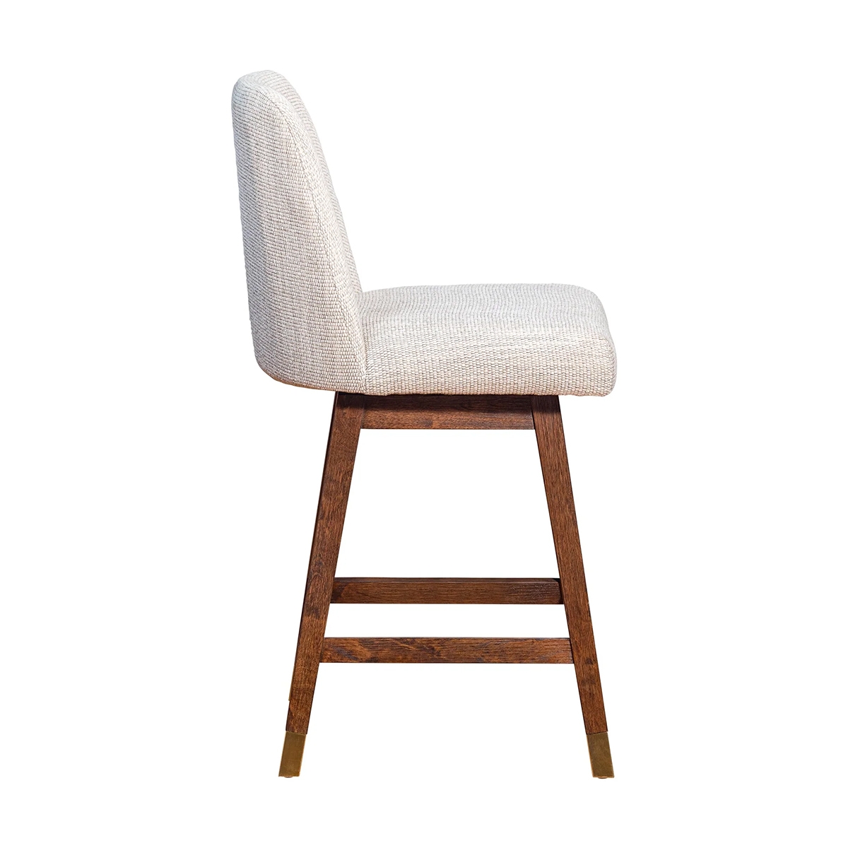 Picture of AMELIA BROWN OAK AND BEIGE 26" COUNTER STOOL