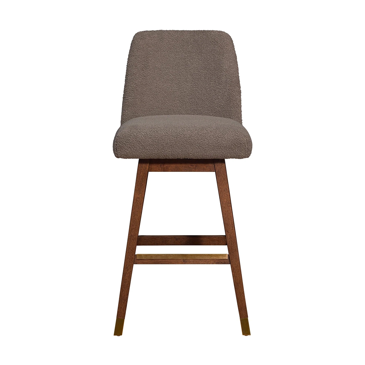 Picture of AMELIA BROWN OAK AND TAUPE 26" COUNTER STOOL