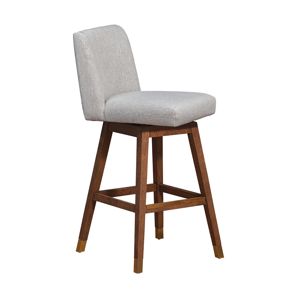 Picture of ISABELLA BROWN OAK AND TAUPE 26" COUNTER STOOL