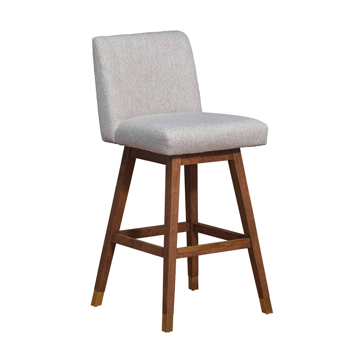 Picture of ISABELLA BROWN OAK AND TAUPE 30" BARSTOOL