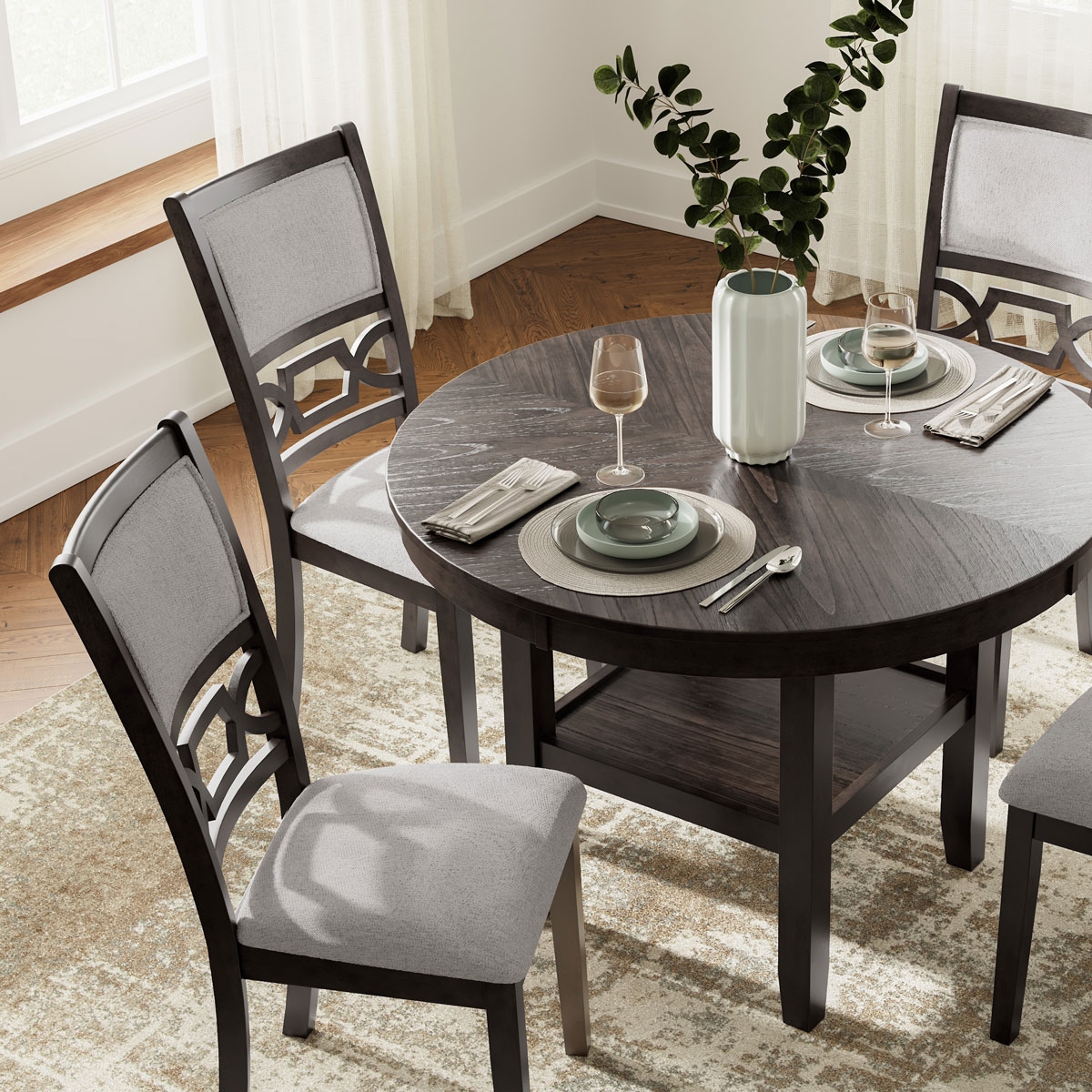 Picture of LUDWIG BROWN 5 PIECE DINING SET