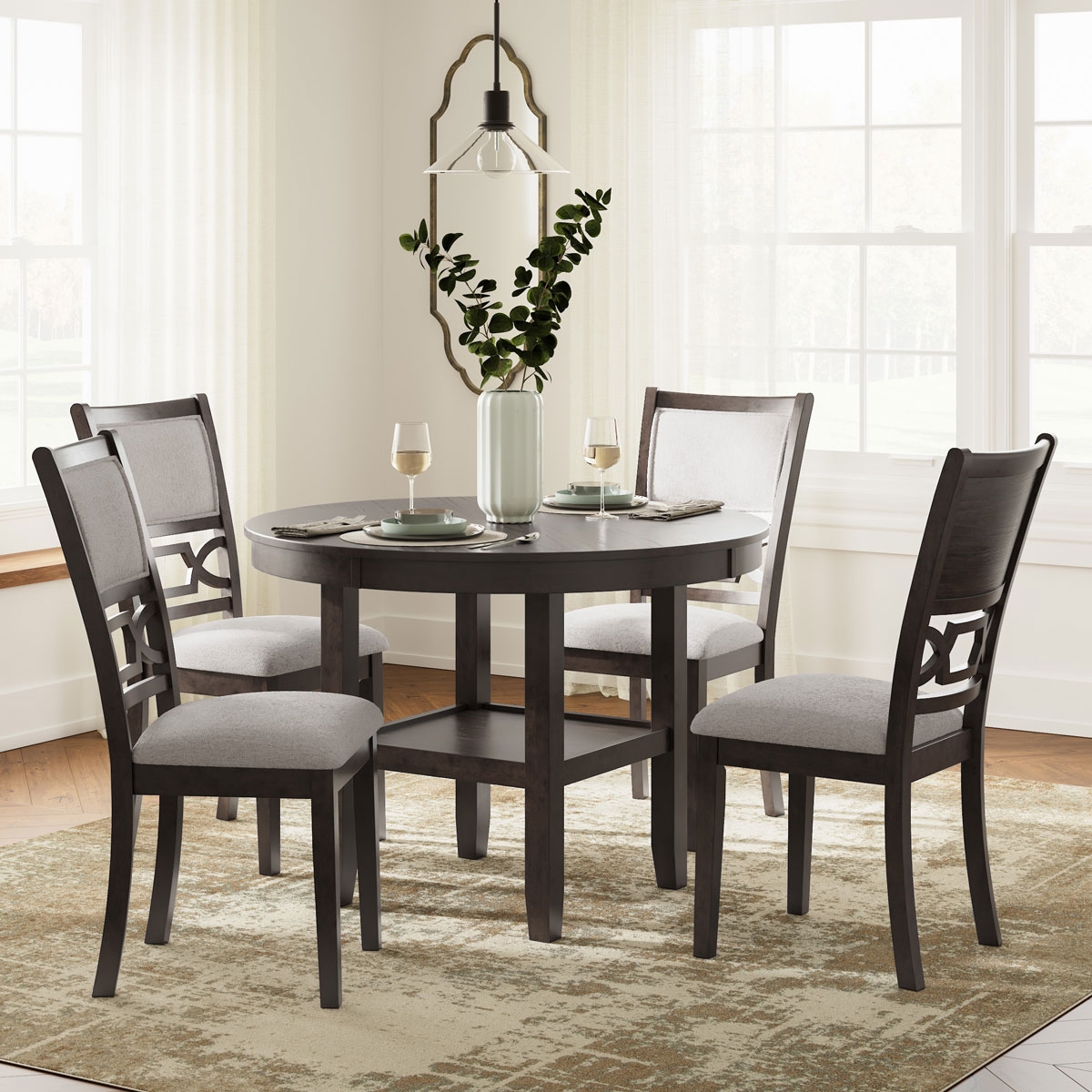 Picture of LUDWIG BROWN 5 PIECE DINING SET