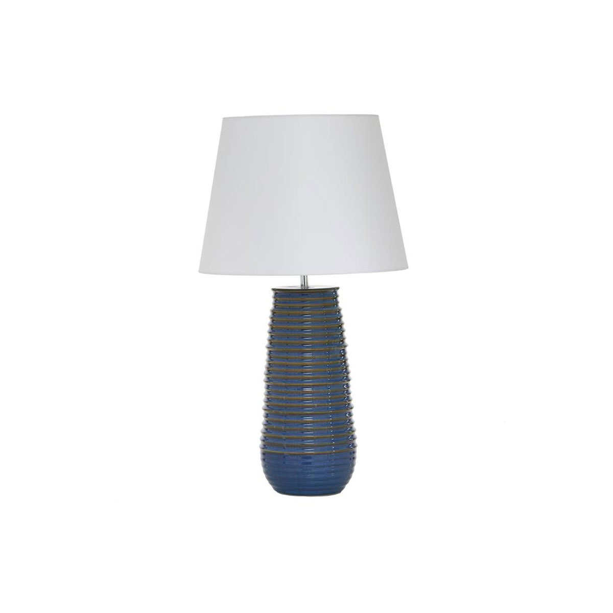 Picture of CERAMIC DUSTY BLUE TABLE LAMP