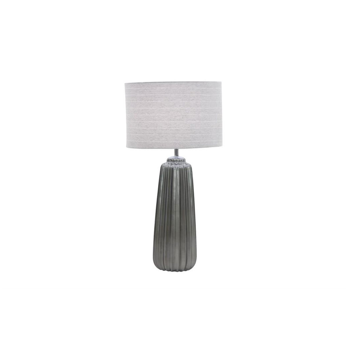 Picture of 24" DARK GRAY CERAMIC TABLE LAMP