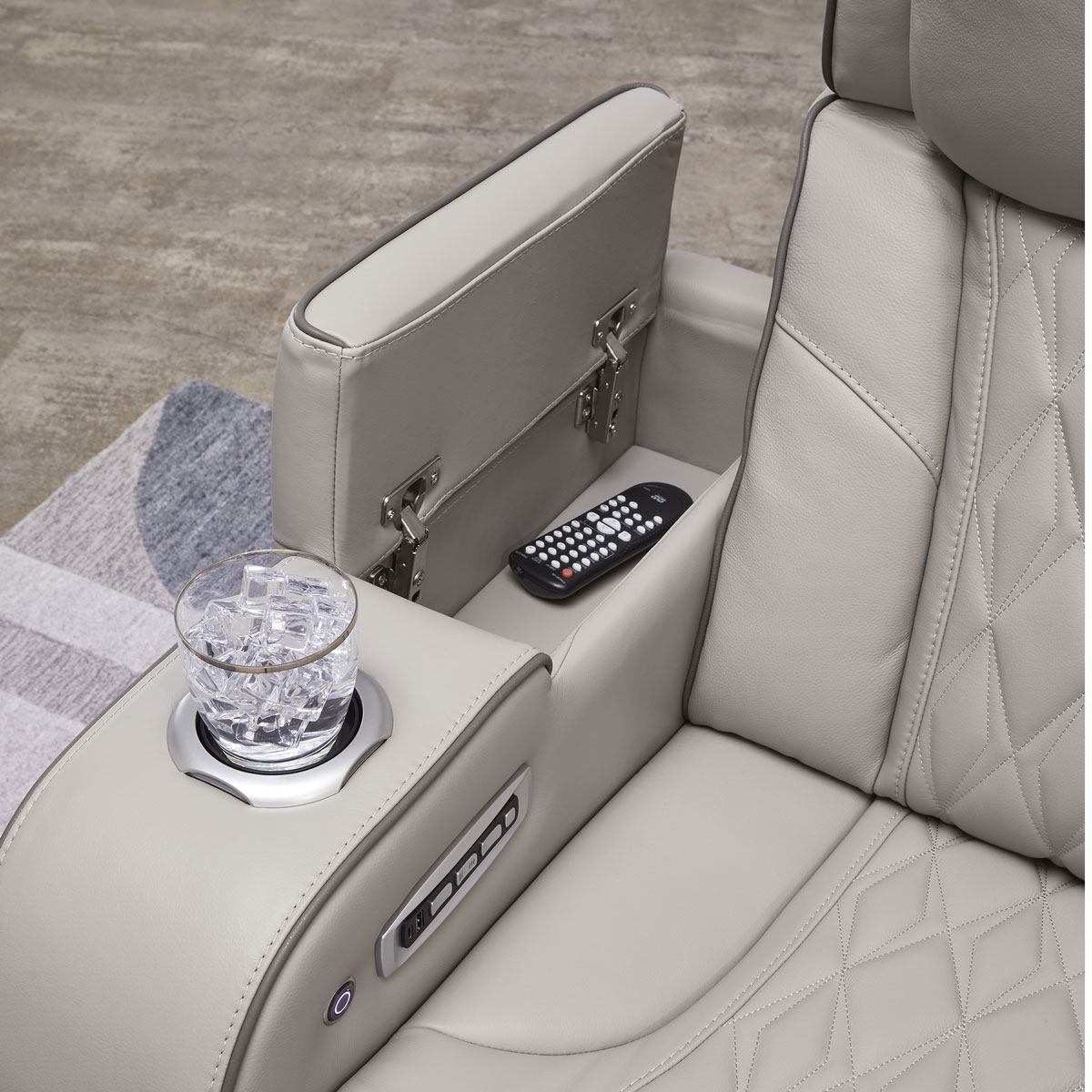 Picture of OPTIMUS GREY RECLINER W/PHR