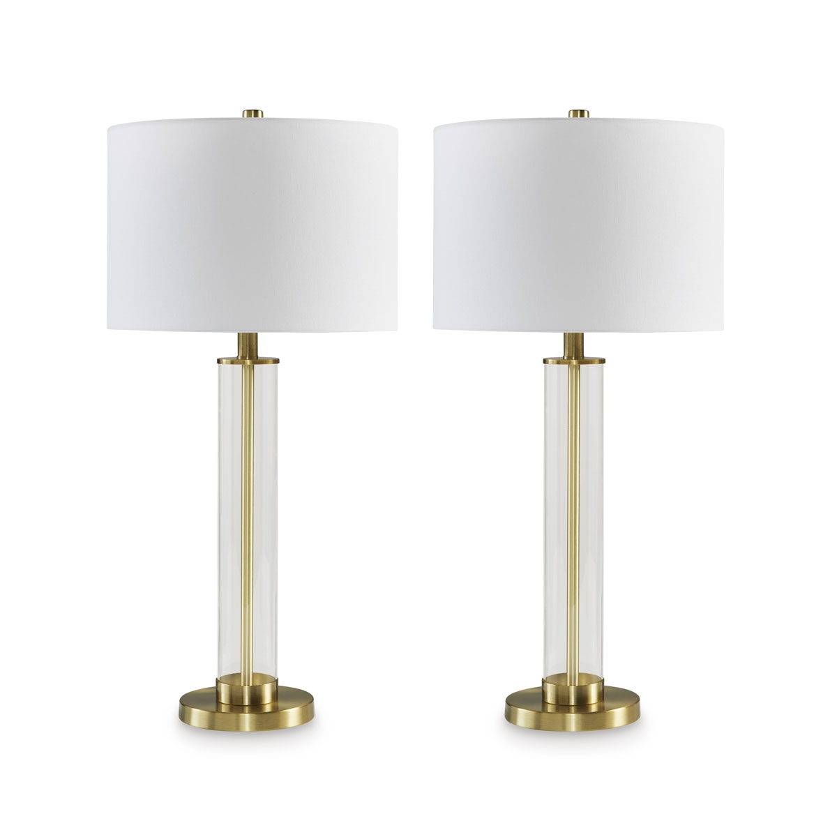 Picture of ORENMAN S/2 BRSS/GLSS TBL LAMP