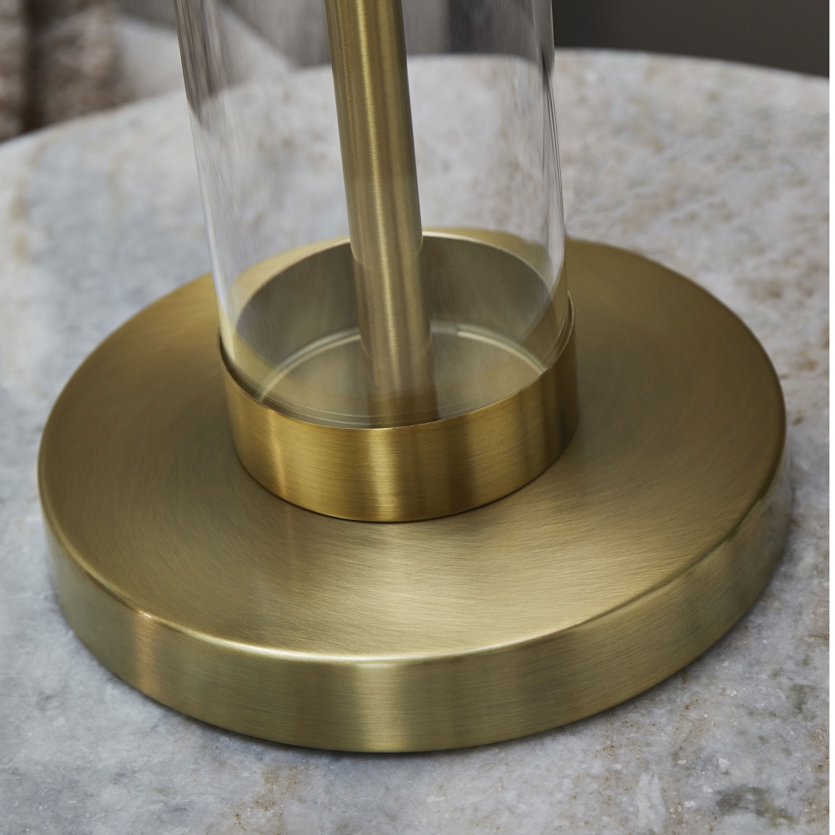 Picture of ORENMAN S/2 BRSS/GLSS TBL LAMP