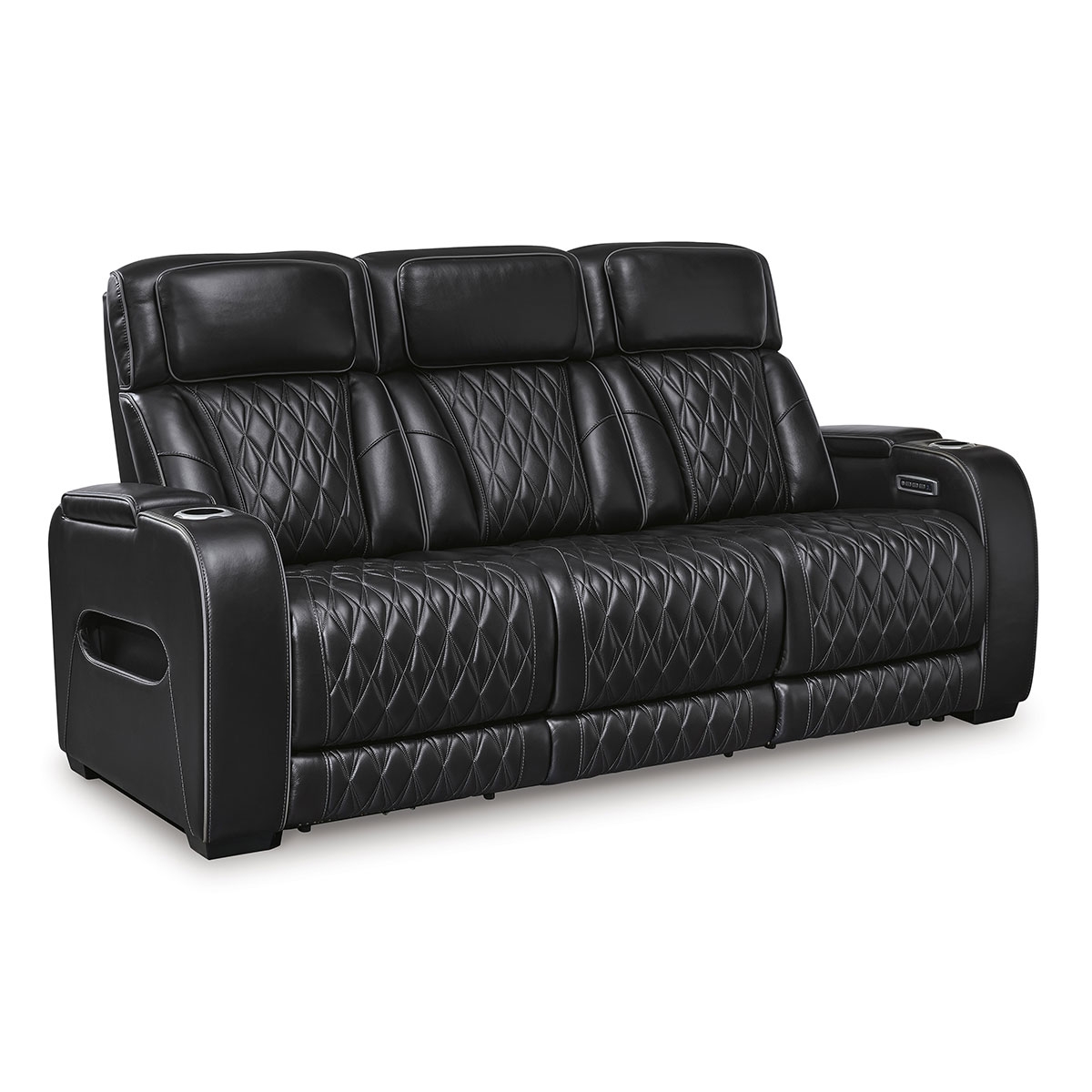 Picture of OPTIMUS BLACK SOFA W/POWER HEADREST
