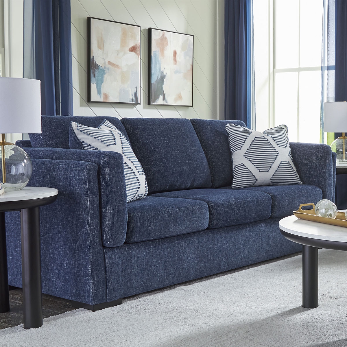Picture of EVANSLEY NAVY SOFA