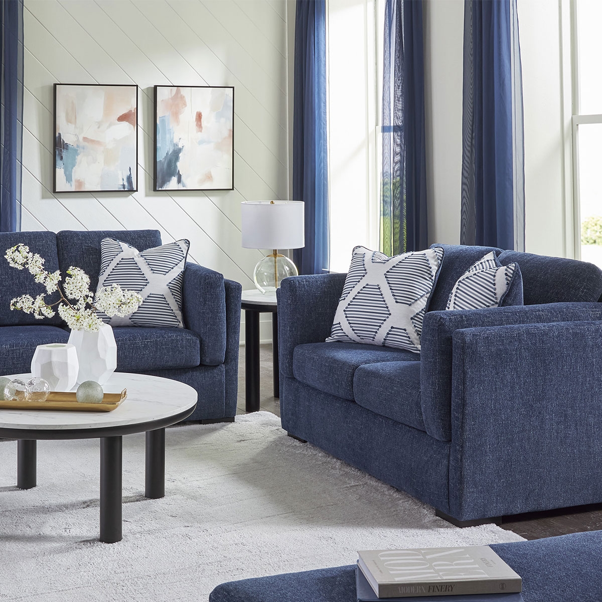 Picture of EVANSLEY NAVY LOVESEAT