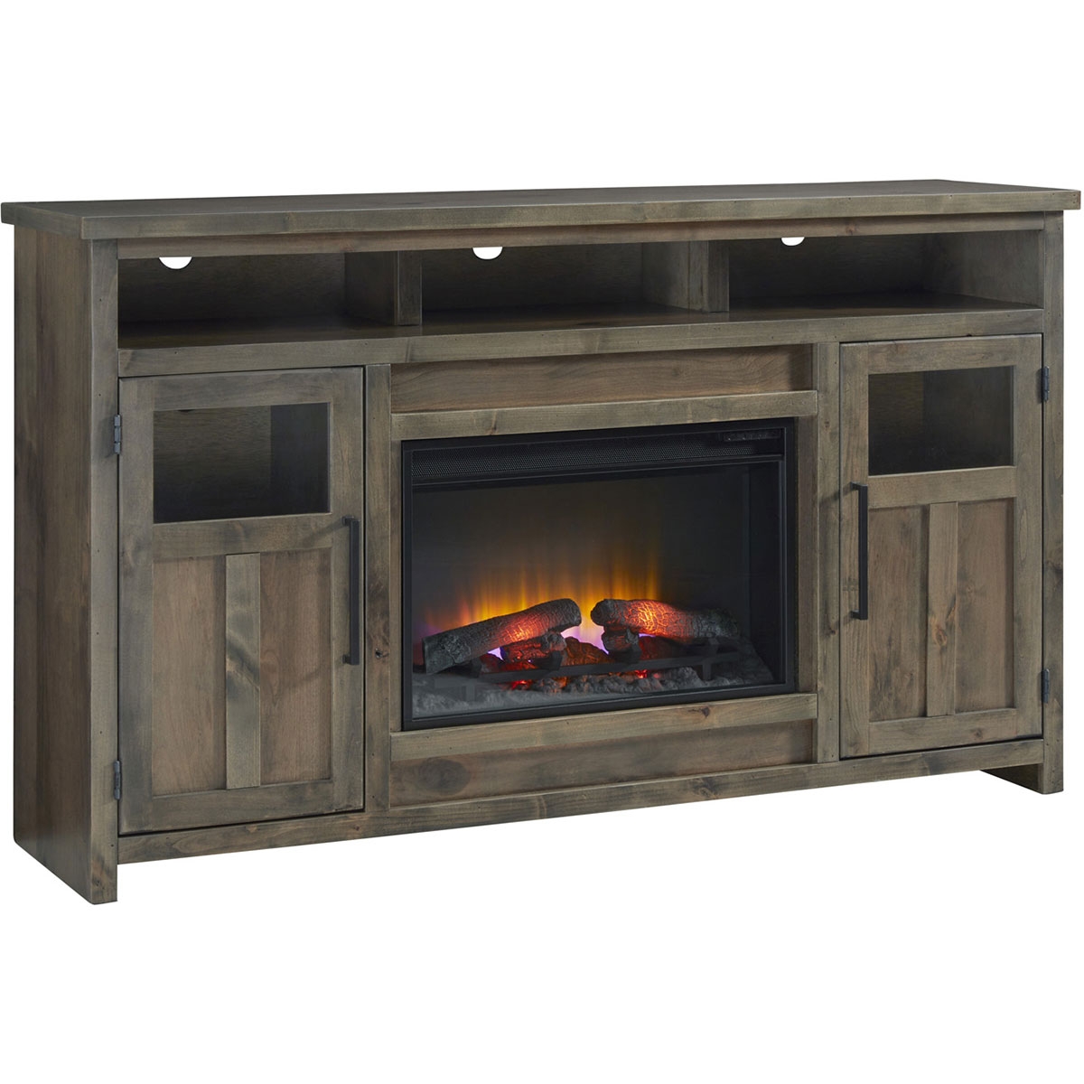 Picture of SHAKER BROWN 66" FIREPLACE CONSOLE
