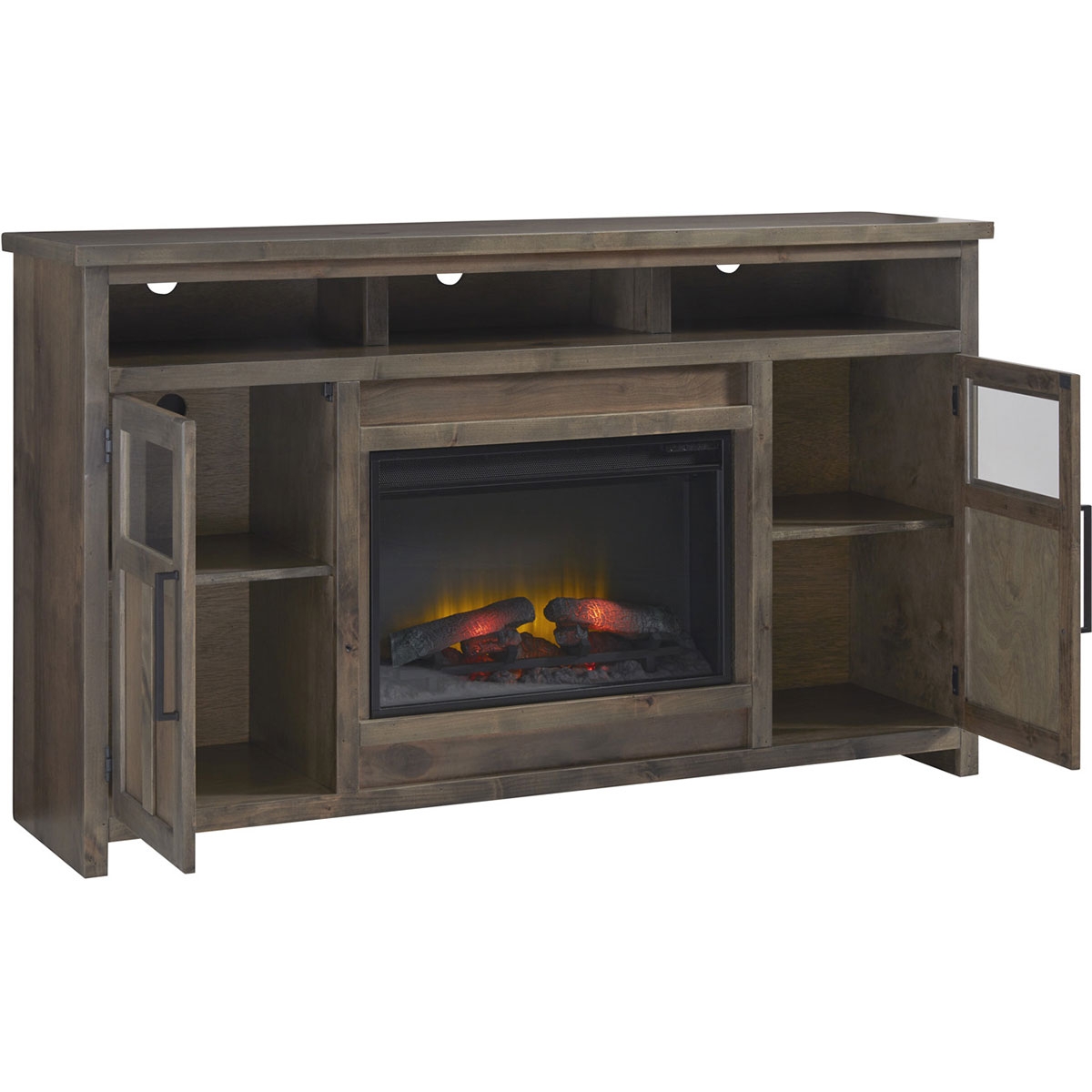 Picture of SHAKER BROWN 66" FIREPLACE CONSOLE