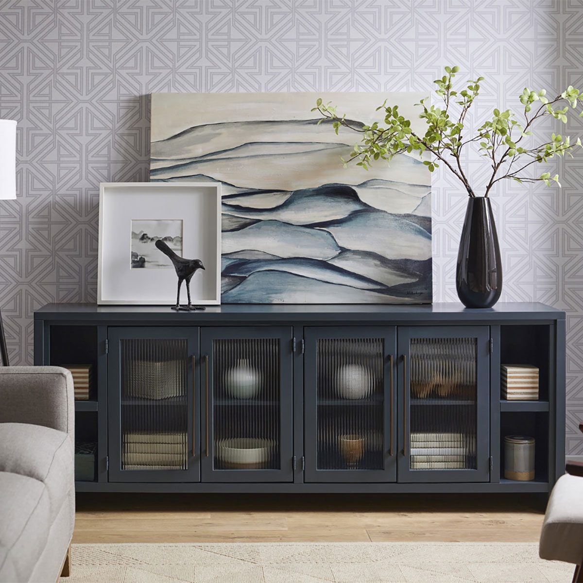 Picture of TATUM BLUE 84" CONSOLE
