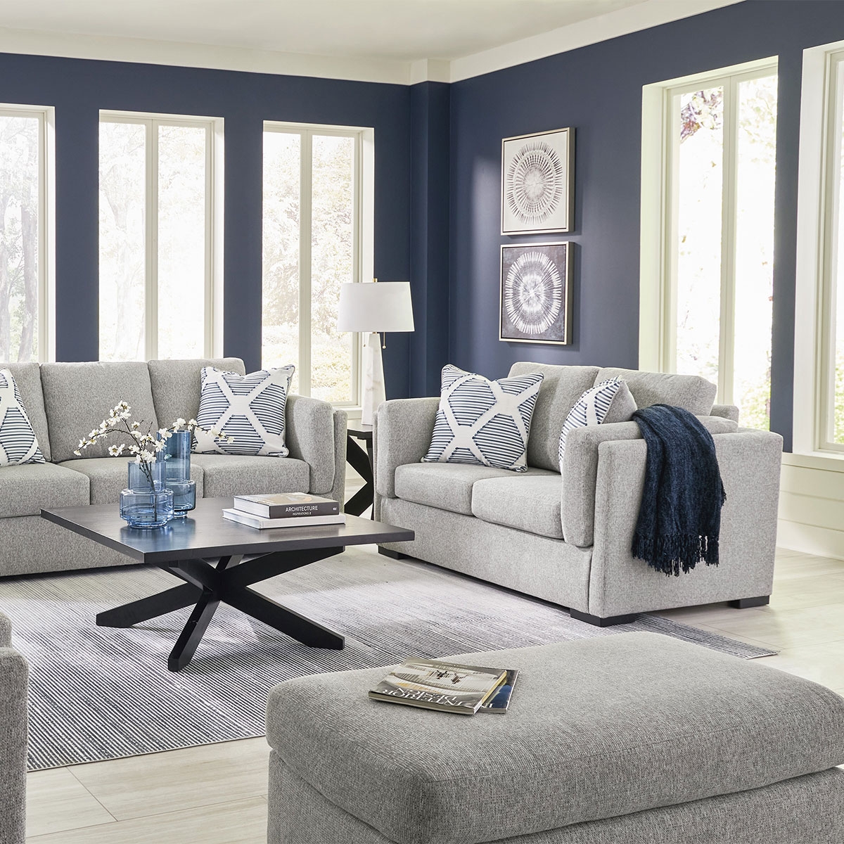 Picture of EVANSLEY PEWTER LOVESEAT