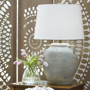 Picture of SHAWBURG ANTIQUE GREEN TABLE LAMP