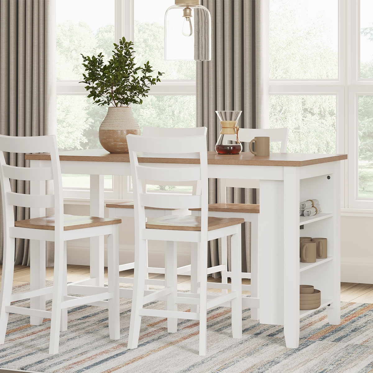 Picture of GESTHAVEN WHITE COUNTER TABLE
