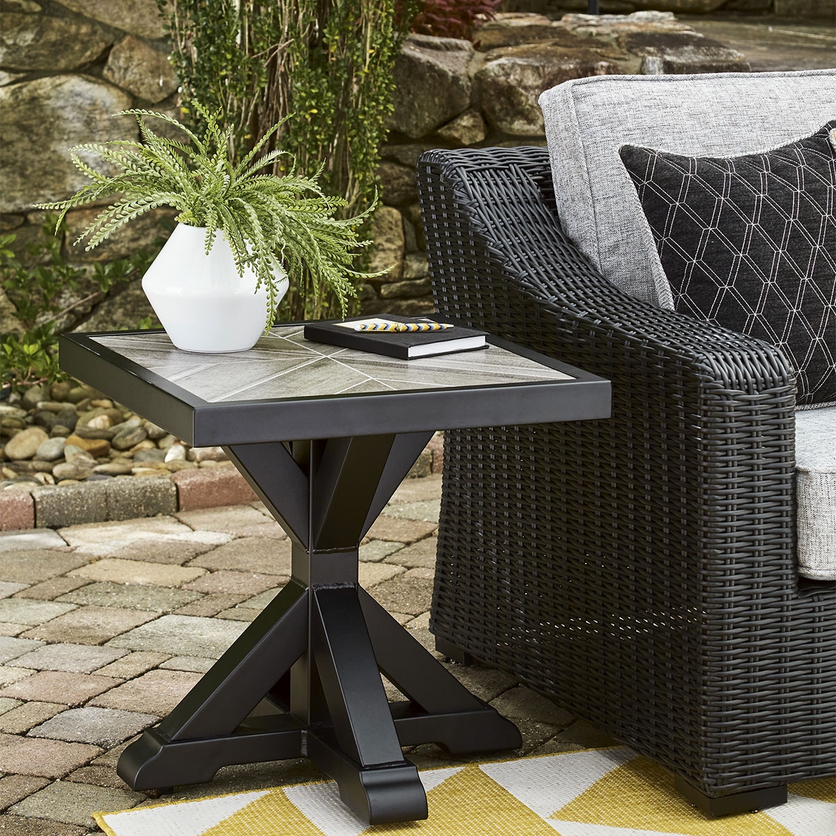 Picture of BEACH HOUSE BLACK END TABLE