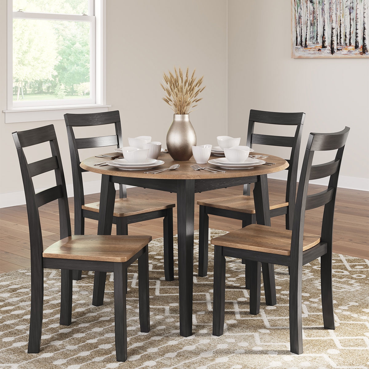 Picture of GESTHAVEN BROWN DROP LEAF TABLE