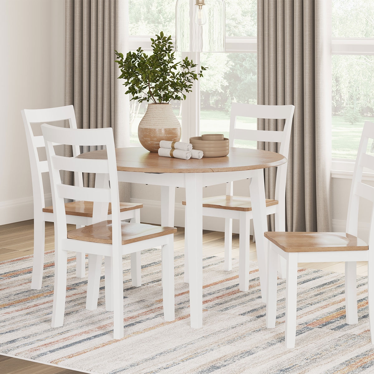 Picture of GESTHAVEN WHITE DROP LEAF TABLE