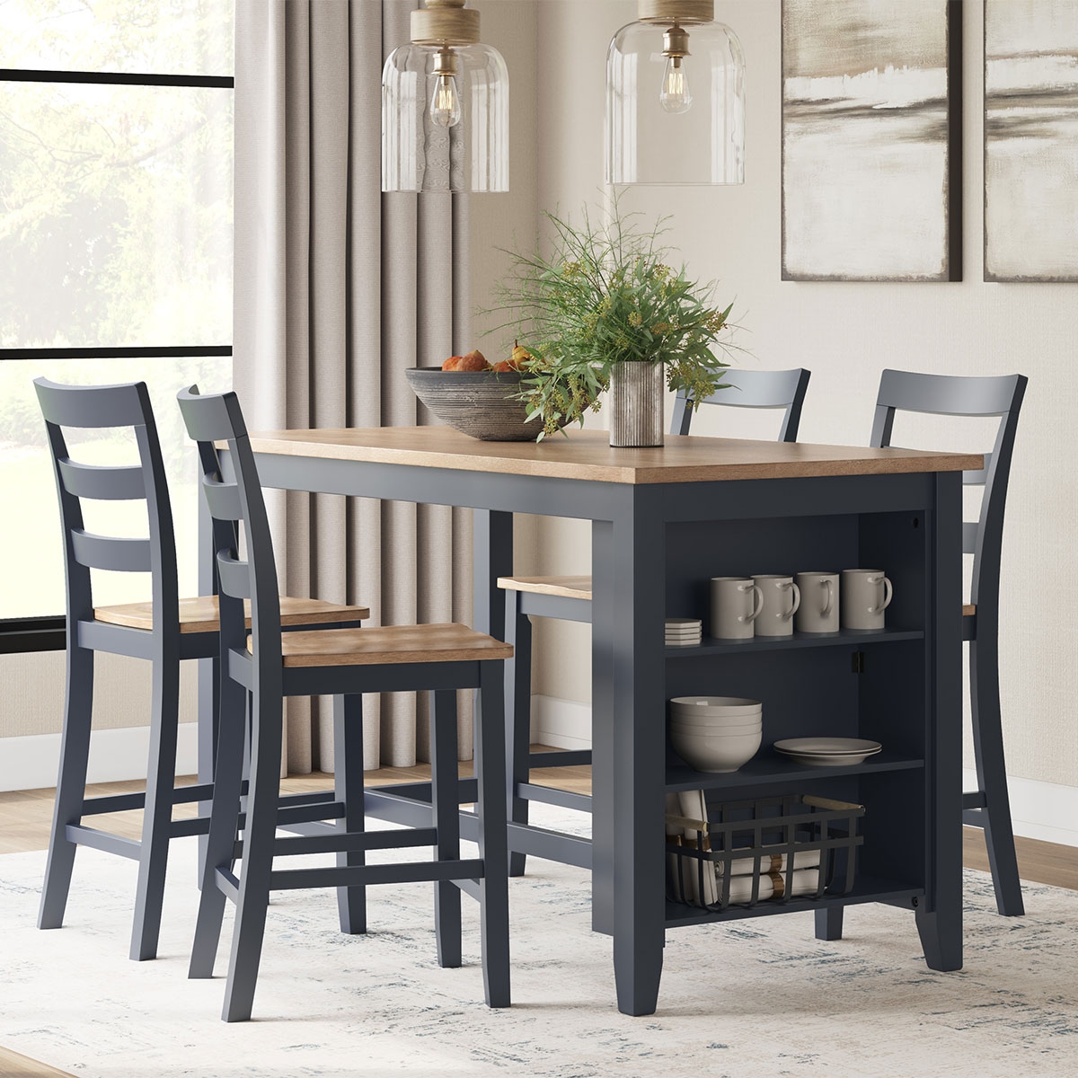 Picture of GESTHAVEN NAVY COUNTER TABLE