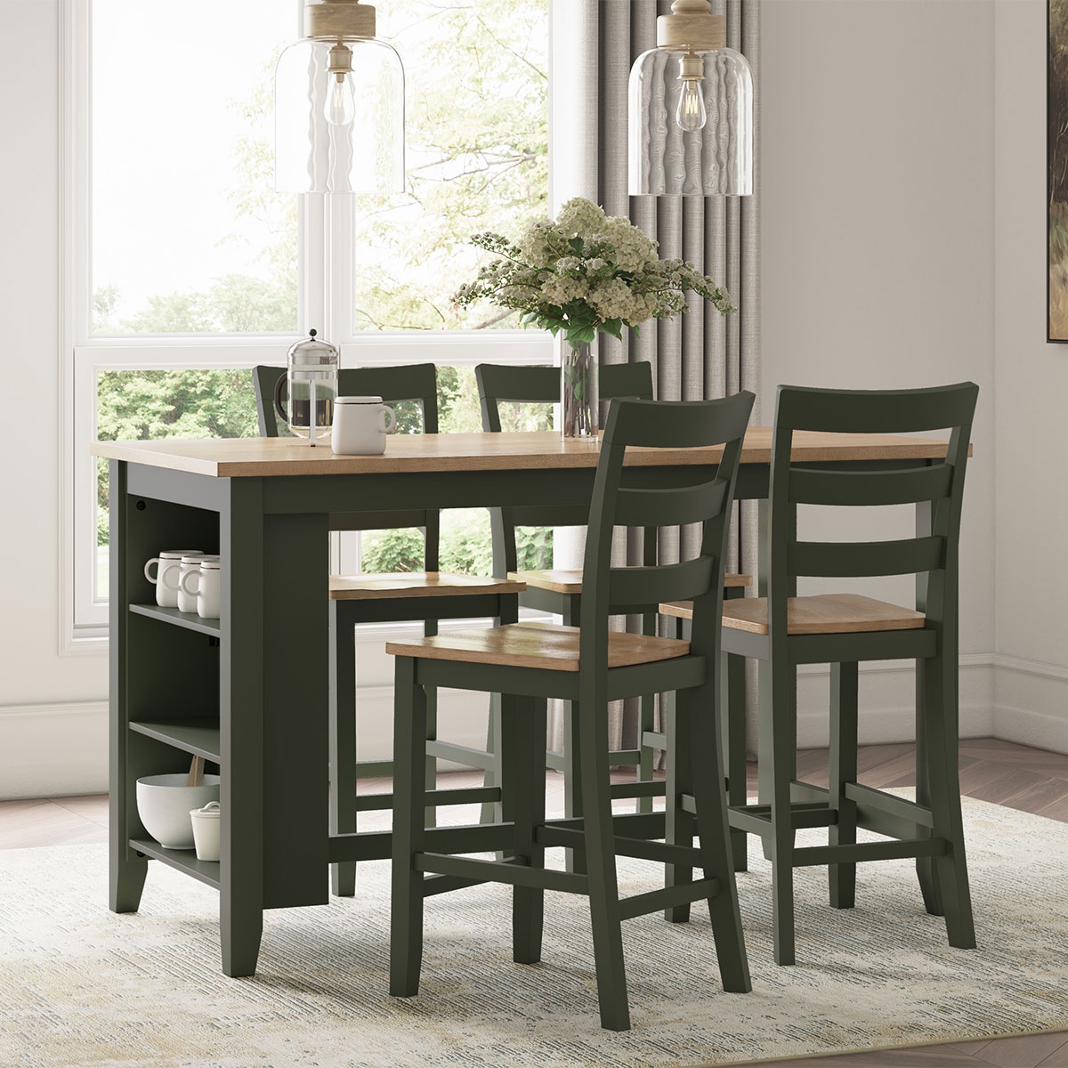 Picture of GESTHAVEN GREEN COUNTER TABLE