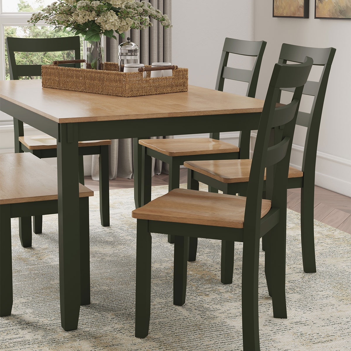 Picture of GESTHAVEN GREEN 6 PIECE DINING SET