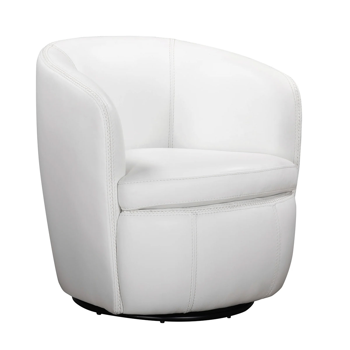 Picture of BAROLO SNOW LEATHER SWIVEL CHAIR