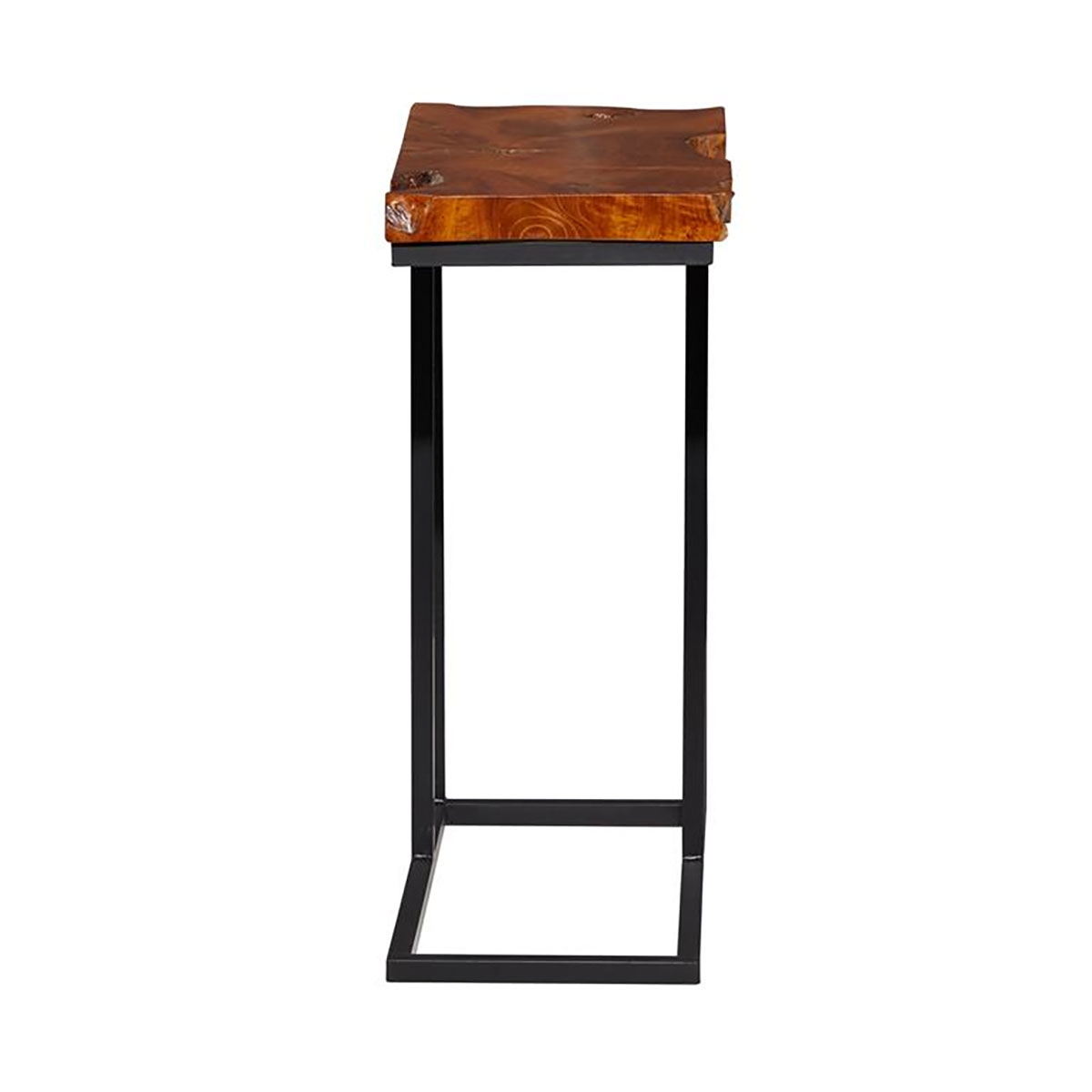 Picture of METAL TEAK SIDE TABLE