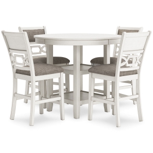 Picture of LUDWIG WHITE 5PC COUNTER DINING SET