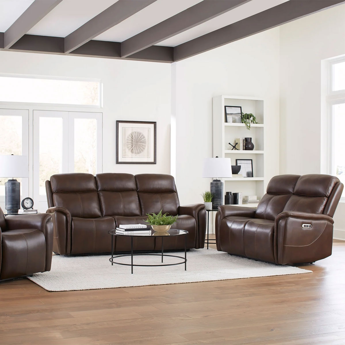 Picture of PLATINUM AUBURN SOFA W/POWER HEADREST