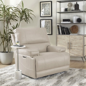 Picture of WHISTLER CORDLESS RECLINER W/ POWER HEADREST IN LINEN