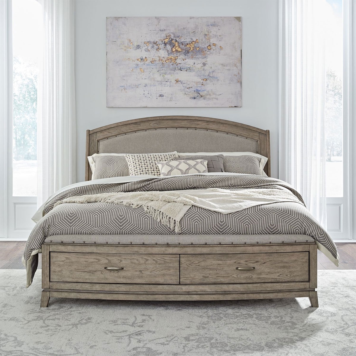 Picture of AVALON UPHOLSTERED KING BED W/STORAGE