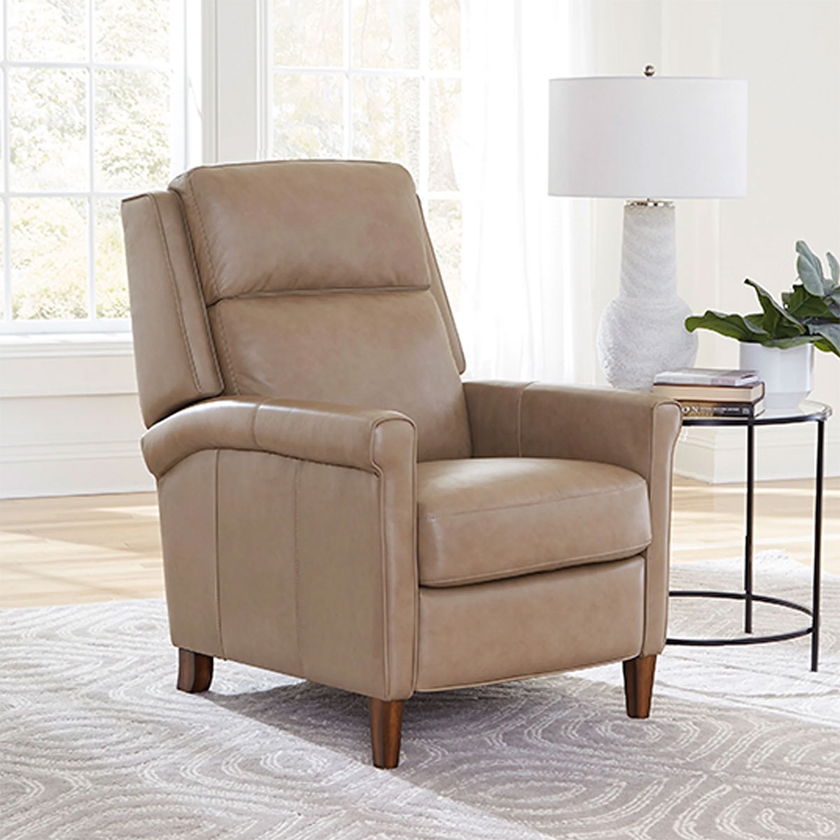 Picture of NORTHFIELD CREAM PUSHBACK LEATHER RECLINER