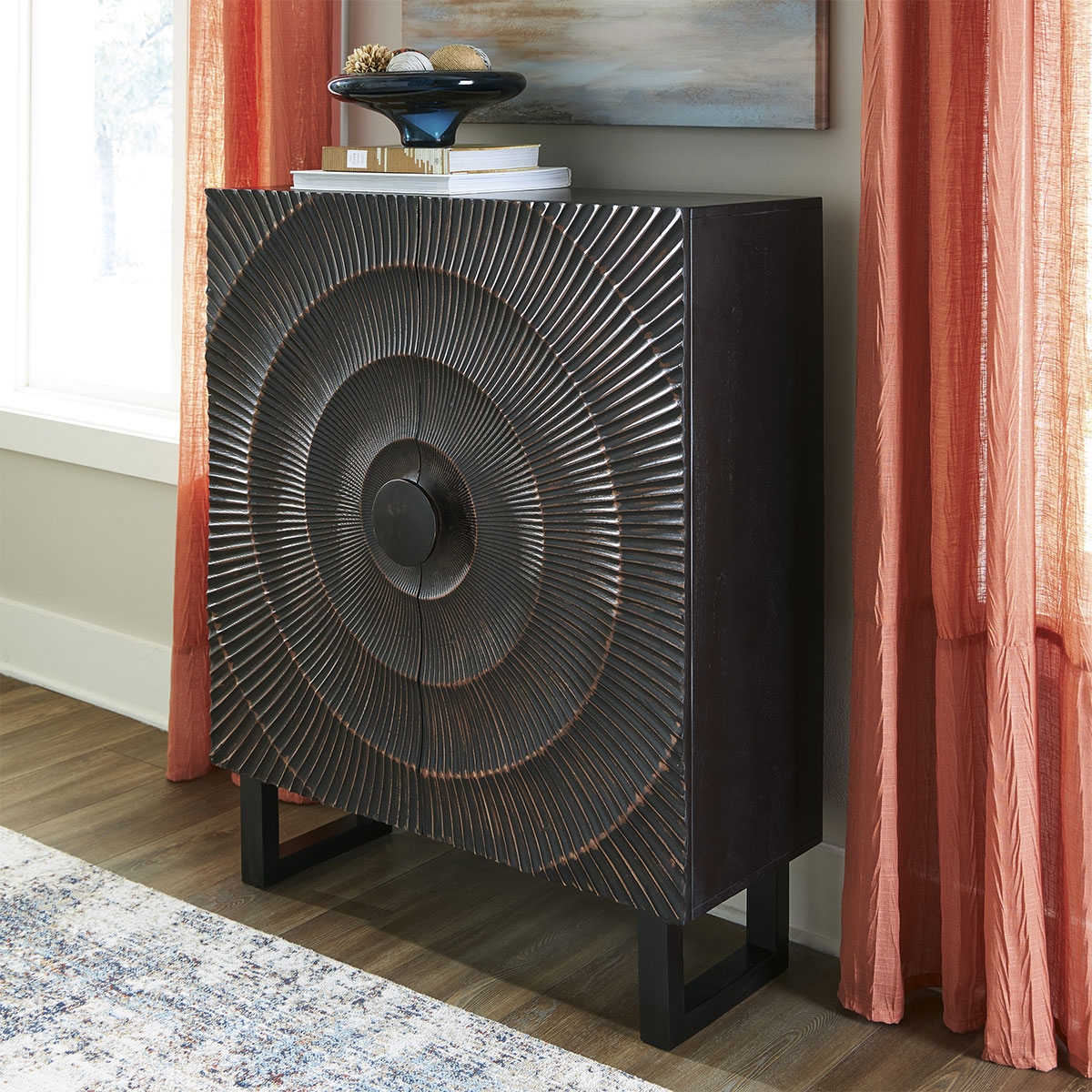 Picture of FOSTERMAN BLACK ACCENT CABINET