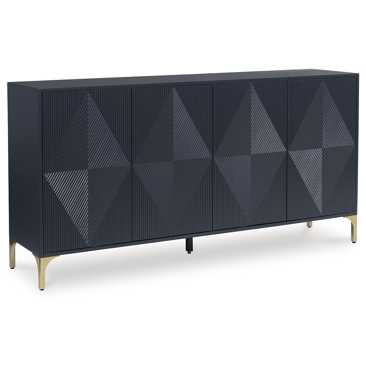 Picture of LOIRWICK NAVY ACCENT CABINET