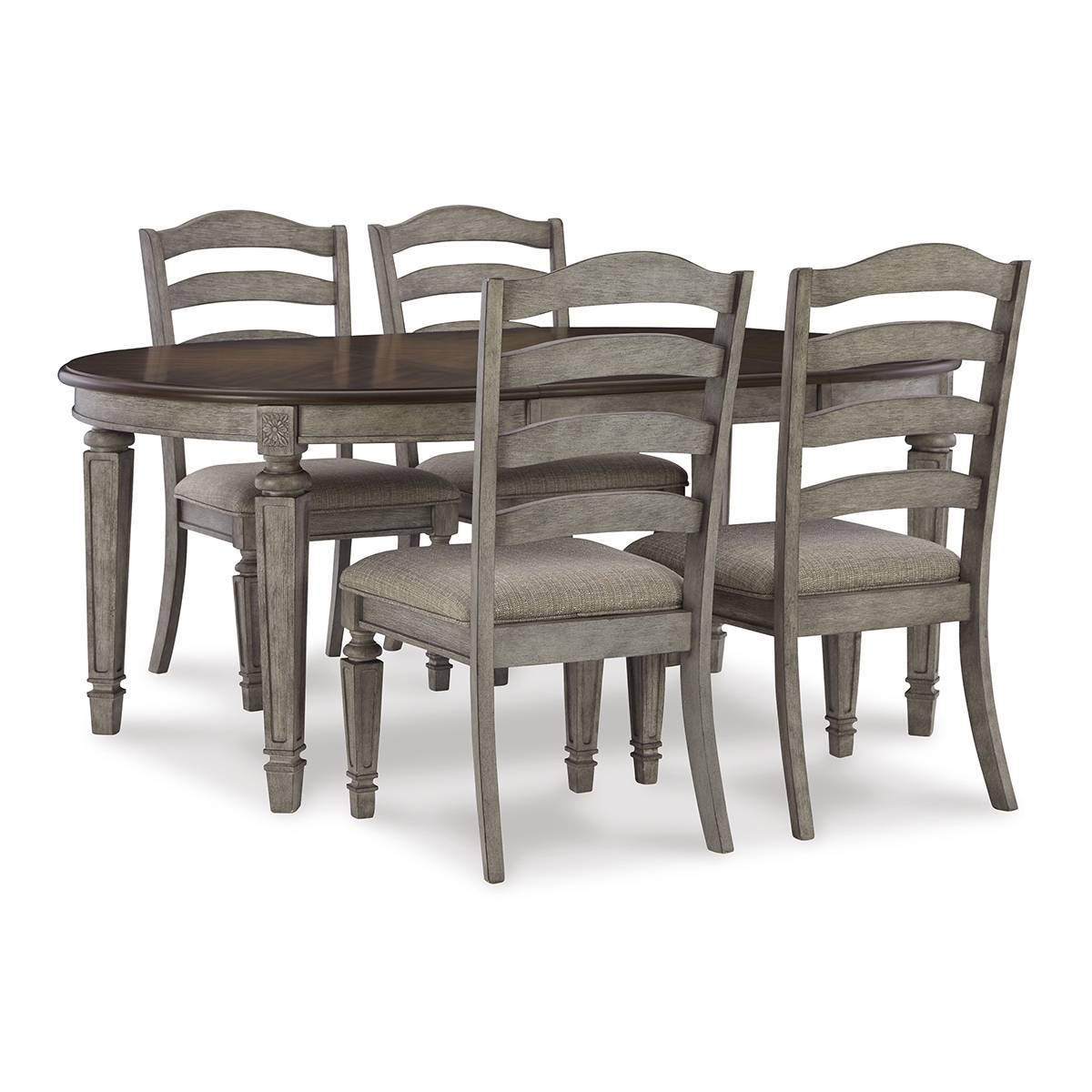 Picture of ROSLYN GRY 5PC DINING SET