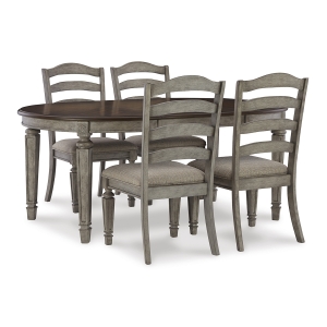 Picture of ROSLYN GRY 5PC DINING SET