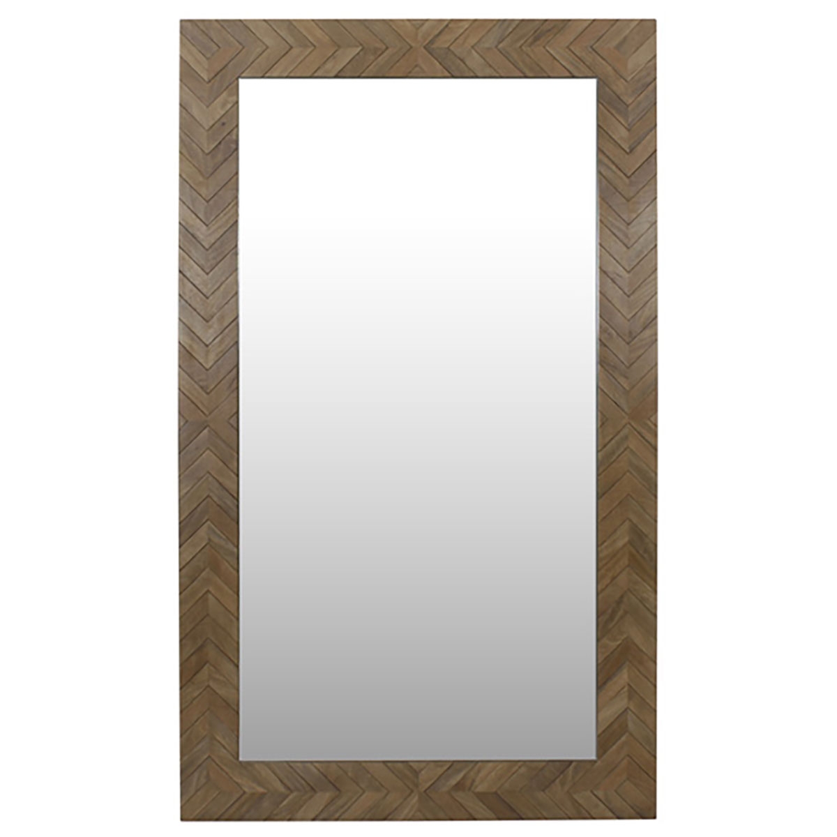 Picture of WAYLANE CHEVRON WOOD  MIRROR
