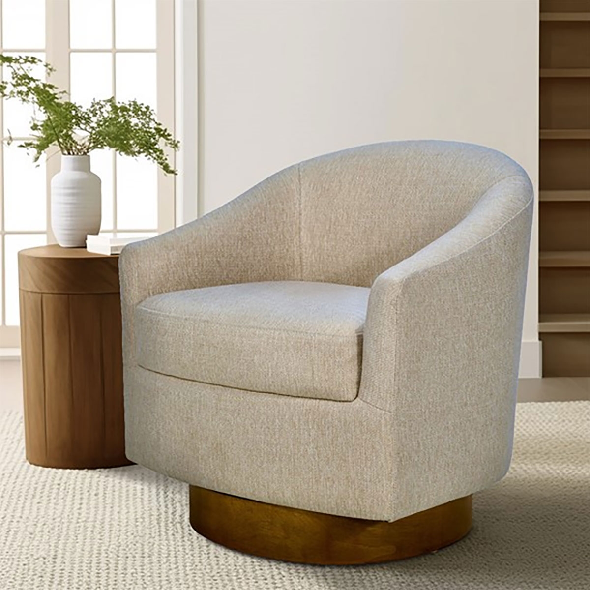 Picture of ASH SWIVEL CHAIR IN NATURAL