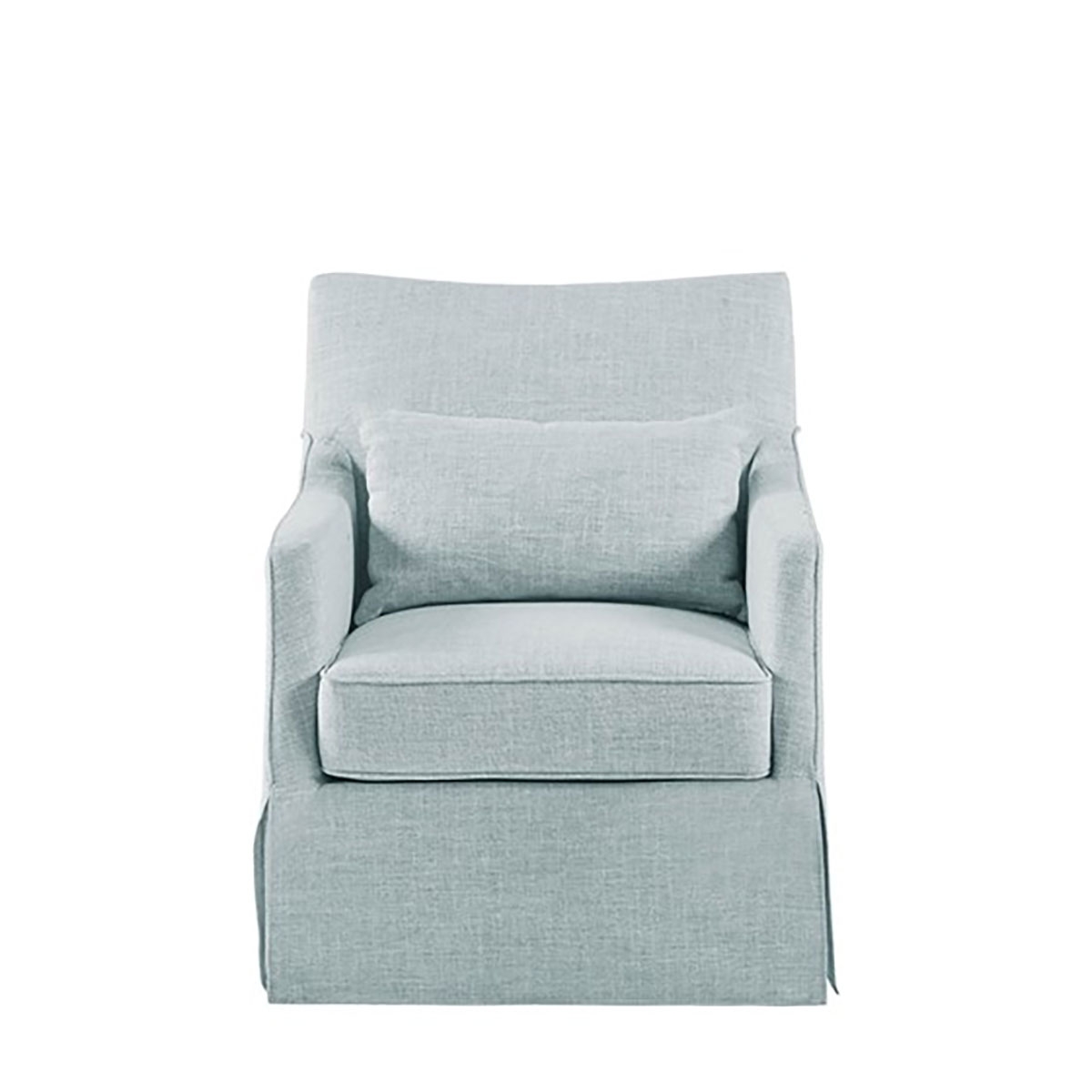 Picture of ENGLAND SKIRT SWIVEL CHAIR IN BLUE