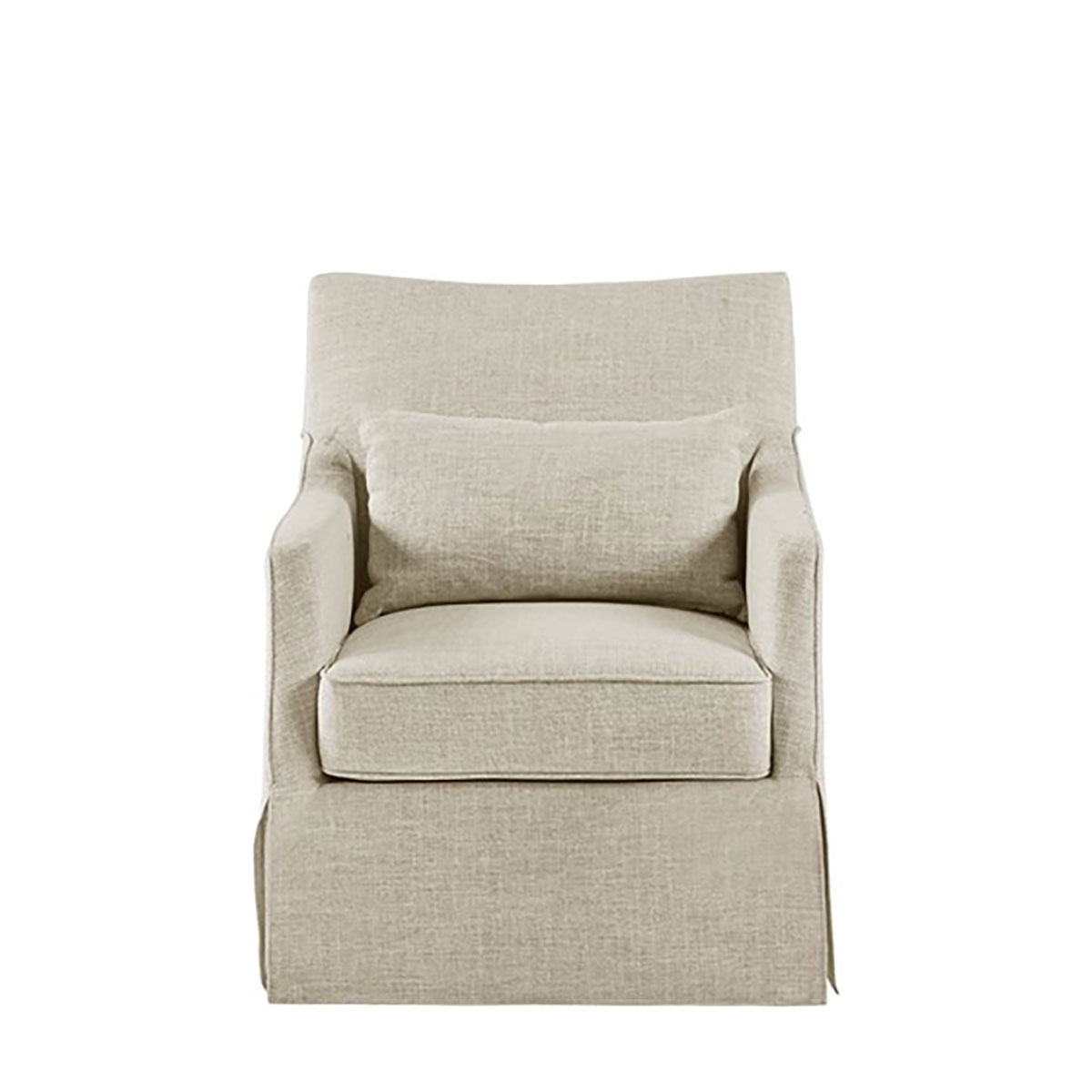 Picture of ENGLAND SKIRT SWIVEL CHAIR IN BEIGE